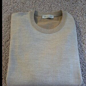 Trussardi: Viscose/Wool Long-Sleeve Shirt (XXL Slim Fit)